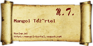 Mangol Törtel névjegykártya
